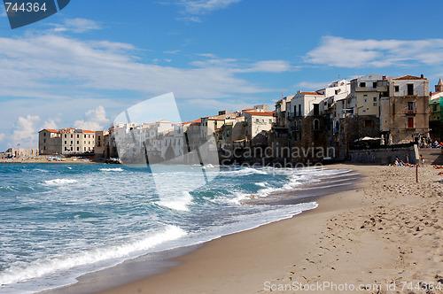 Image of View at coast in Cefalu