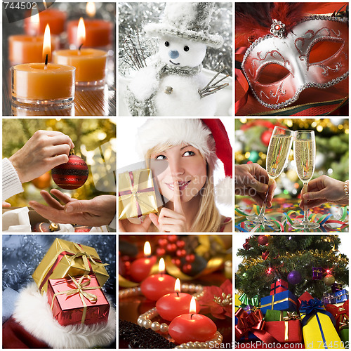 Image of Christmas collage