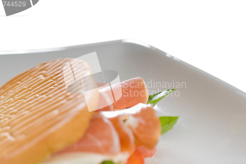 Image of panini caprese and parma ham