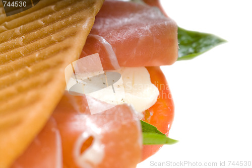 Image of panini caprese and parma ham