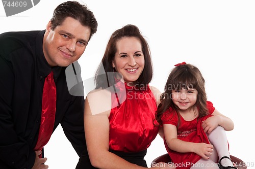 Image of American family with toddler