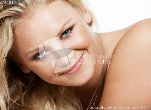 Image of Young attractive caucasian sexy twenties lounging woman