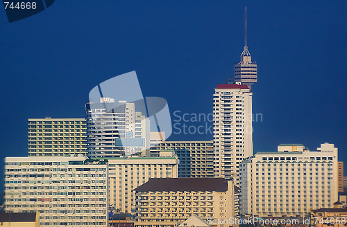 Image of Tower and skyscrapers 