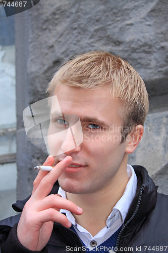 Image of Young adult blonde man