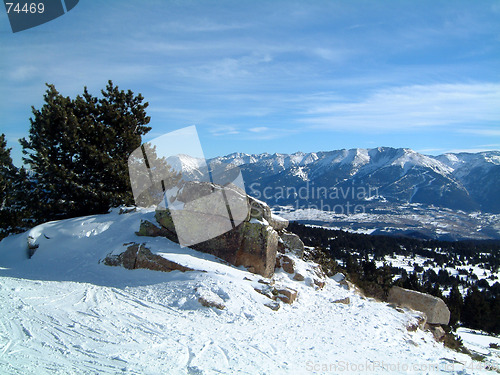 Image of Pyrenees from Roc de la Calme