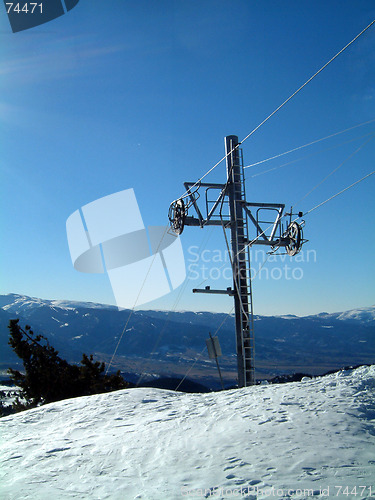 Image of Ski tow pylon