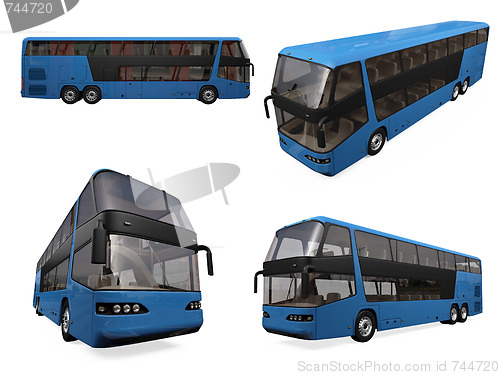 Image of Collage of isolated bus