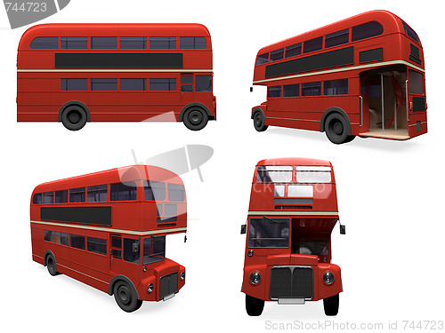 Image of Collage of isolated bus