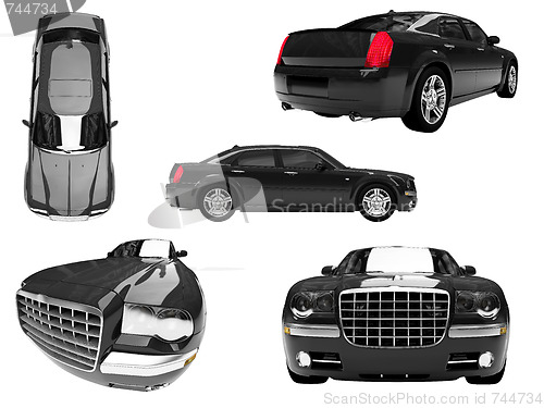 Image of Collage of isolated car