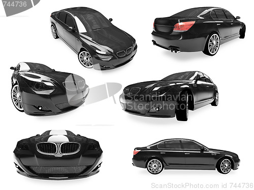 Image of Collage of isolated car