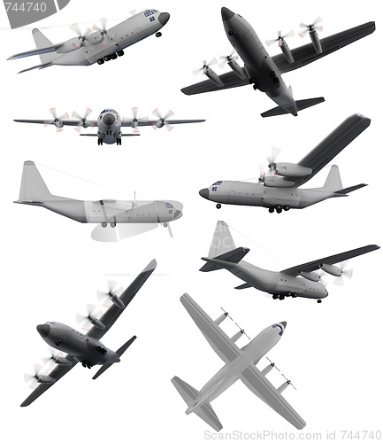 Image of Collage of isolated aircraft