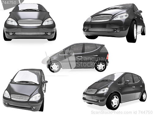 Image of Collage of isolated car