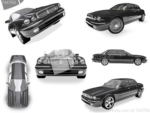 Image of Collage of isolated car