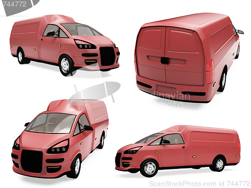 Image of Collage of isolated concept truck