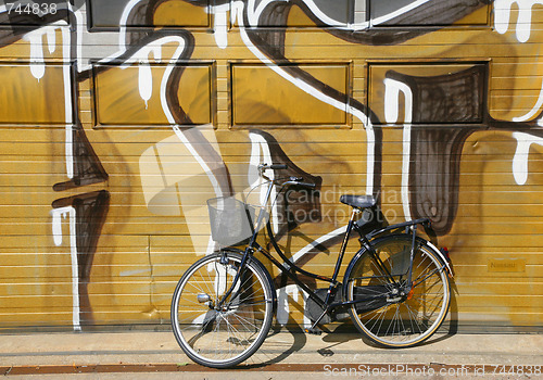 Image of Parked bicycle