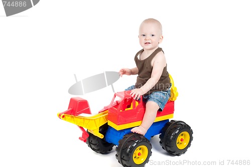 Image of Little boy in studio