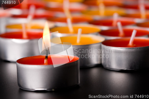 Image of flaming candle