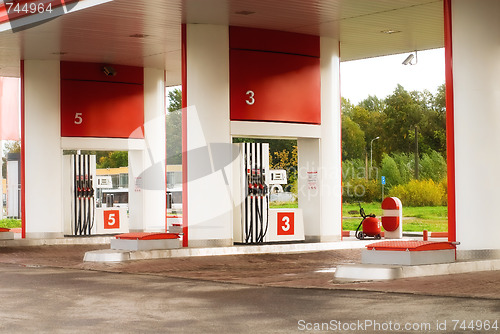 Image of Empty petrol station