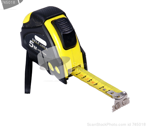 Image of tape measure(clipping path included)