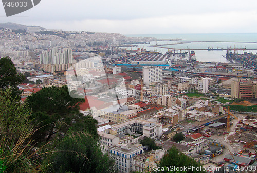 Image of overview Algiers capital city of Algeria country