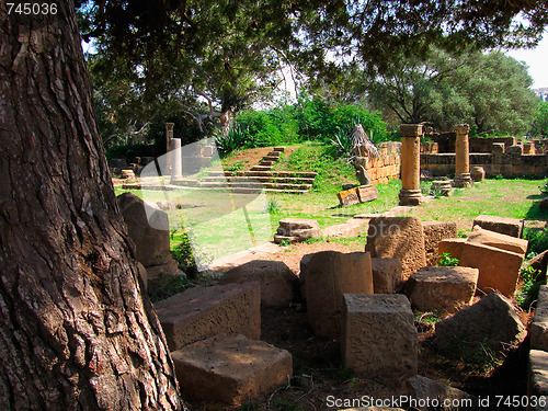 Image of archeological roman site of  Tipasa