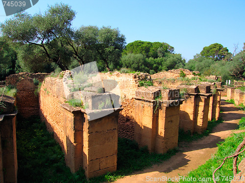 Image of archeological roman site,Tipasa