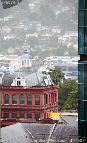 Image of the red house parliament house in port of spain trinidad