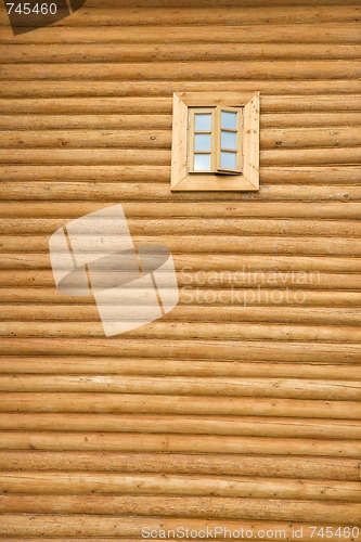 Image of Wooden wall with window