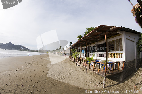 Image of typical beachfront restaurant san juan del sur nicaragua