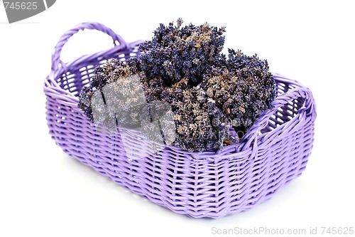 Image of basket with lavender