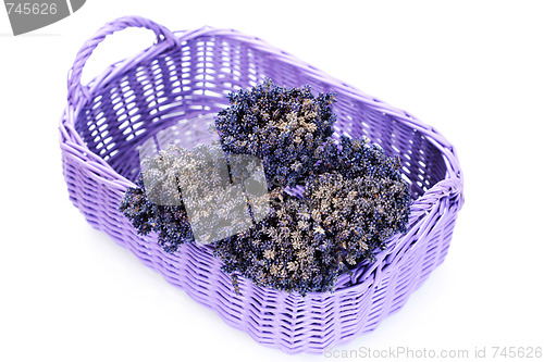 Image of basket with lavender