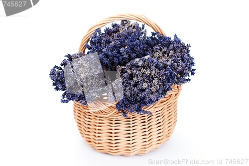 Image of basket with lavender