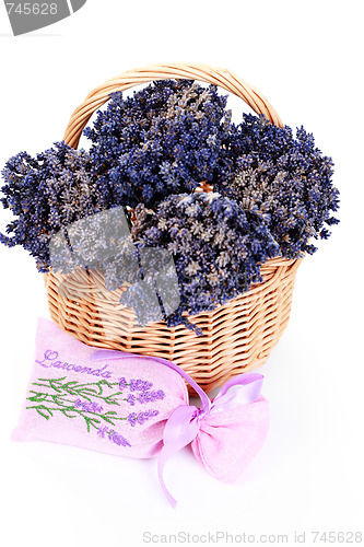 Image of basket with lavender