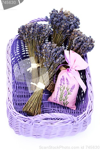 Image of basket with lavender