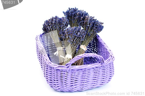 Image of basket with lavender