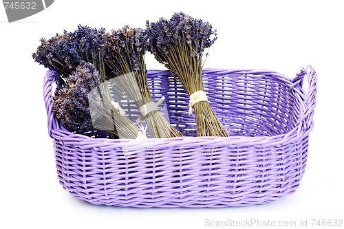 Image of basket with lavender