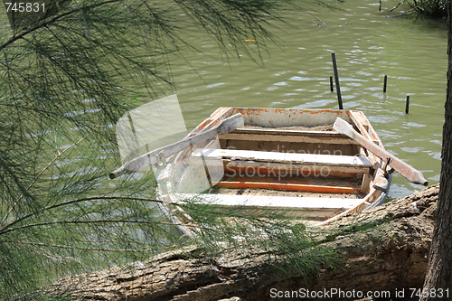 Image of Boat on the river 