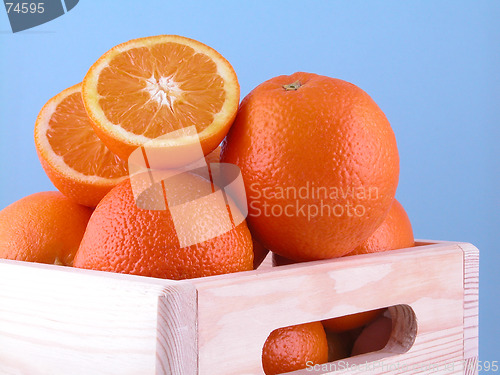 Image of box of oranges