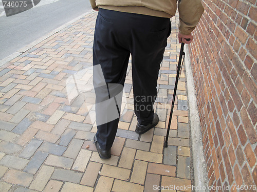 Image of Senior walking