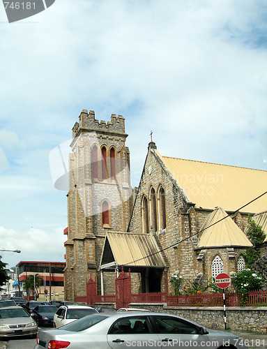 Image of famous sacred heart church port of spain trinidad