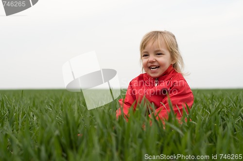 Image of Girl in grass