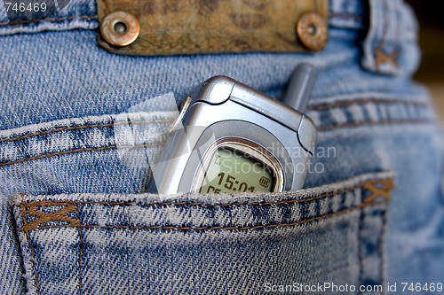 Image of Hip-pocket and phone