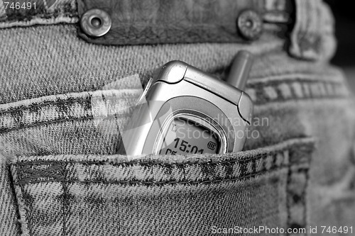 Image of Hip-pocket and phone