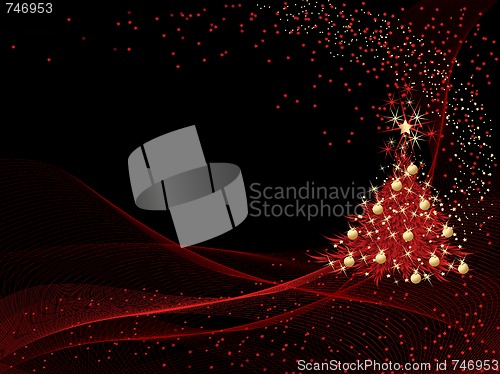 Image of Christmas vector tree