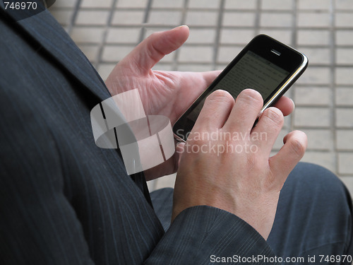 Image of Man with mobie