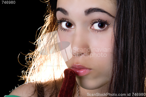 Image of Portrait of the pretty young woman