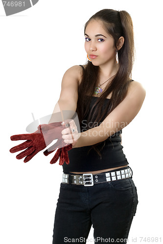 Image of Young pretty woman