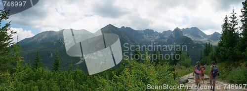 Image of Mountain hiking trail