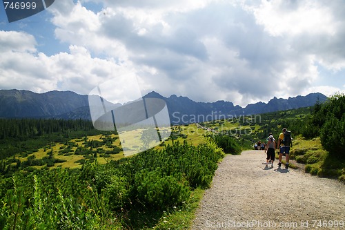 Image of Mountain hiking trail