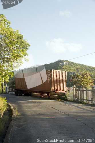 Image of abandoned truck highway bequia